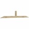 Ekena Millwork Portland Rough Sawn Timber Gable Bracket, Douglas Fir, 96"W x 16"H x 2"D x 4"F, 4/12 Pitch GBW096X16X0204POR00RDF - alternate 5